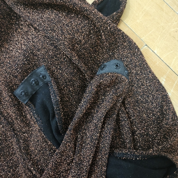 Topshop Copper Glitter Bodysuit - Picture 4 of 5